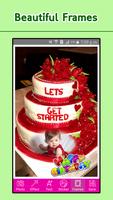 जन्मदिन मुबारक केक फ्रेम्स स्क्रीनशॉट 2