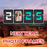 Neujahrs-Fotorahmen Zeichen