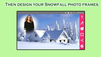 Snowfall Photo Frames स्क्रीनशॉट 1