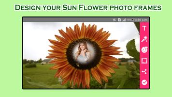 Sunflower Photo Frames الملصق
