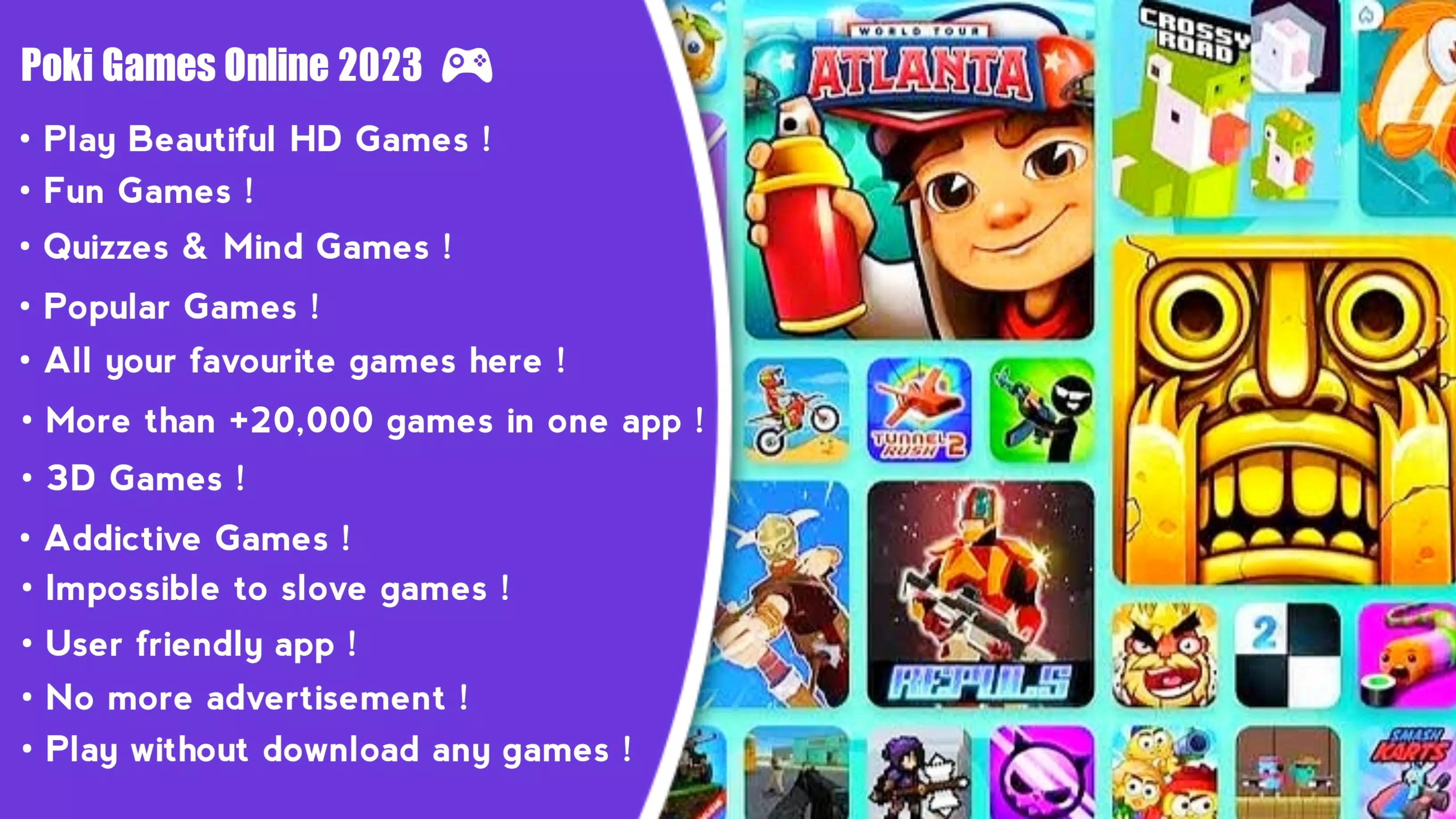 Download do APK de Super Online Poki Crazy Games para Android