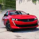 Car Peugeot 508: Drive & Drift أيقونة