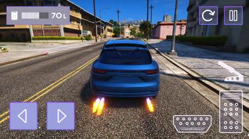 Driving Porsche Cayenne Turbo الملصق