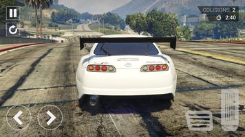 Fun Car Racing Supra Simulator captura de pantalla 1