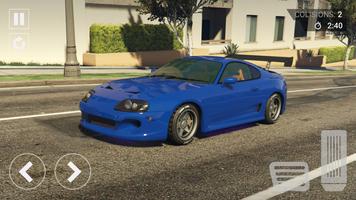 Fun Car Racing Supra Simulator captura de pantalla 2