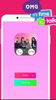 Black Pink Chat & Call : Just Prank Games-poster