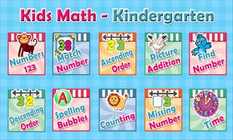 Kids Math - Kindergarten Affiche