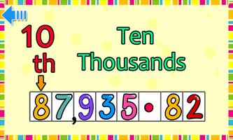 Kids Math Place Value الملصق