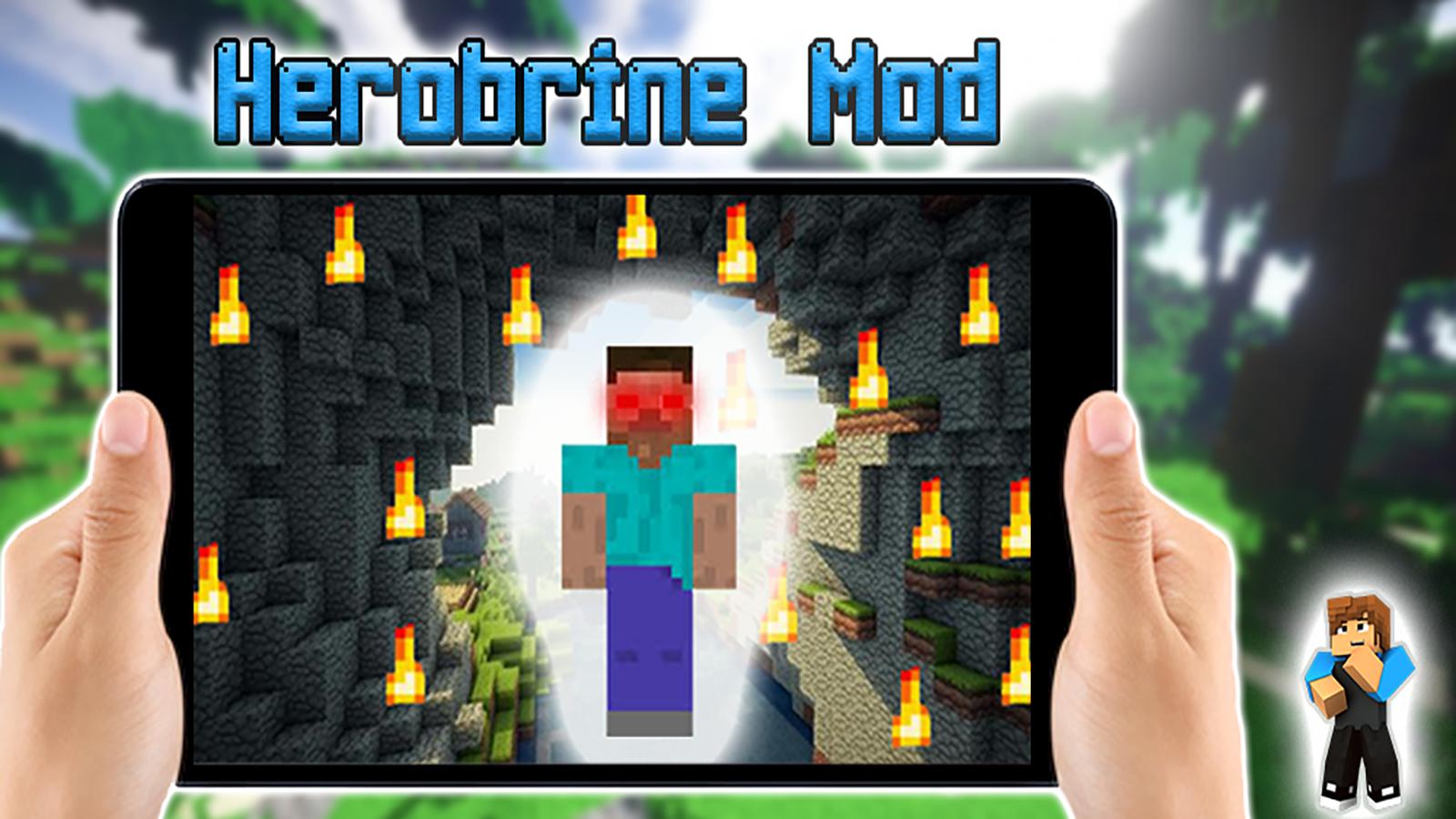 Herobrine Mod For Minecraft Pocket Edition For Android Apk Download - minecraft pocket edition roblox youtube herobrine