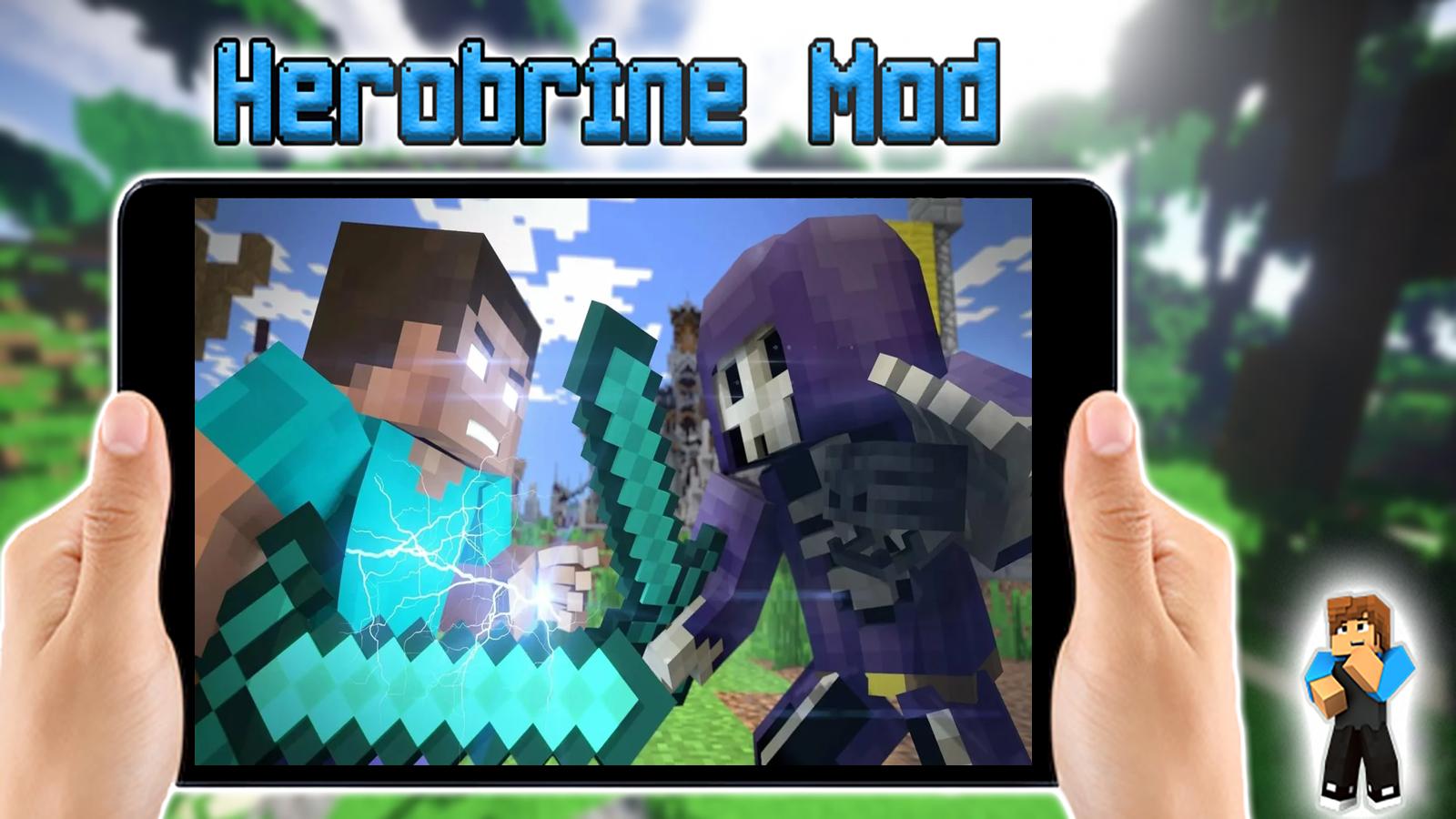 Herobrine Mod For Minecraft Pocket Edition For Android Apk Download - minecraft pocket edition roblox youtube herobrine