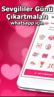 WhatsApp için Sevgililer Günü Çıkartmaları gönderen
