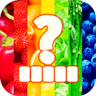 Guess the Fruits & Vegetables: fruit app, pic quiz आइकन