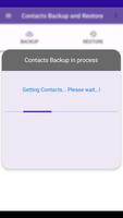 Contacts Backup and Restore ภาพหน้าจอ 1