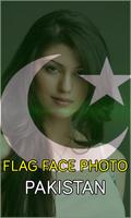 Pakistani Flag Face Affiche