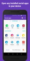 Social apps ( social media networks and apps ) Affiche