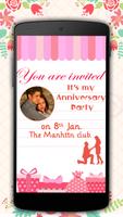Anniversary Invitation Card Maker Affiche
