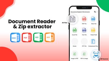 Document Reader-Zip Unzip Affiche