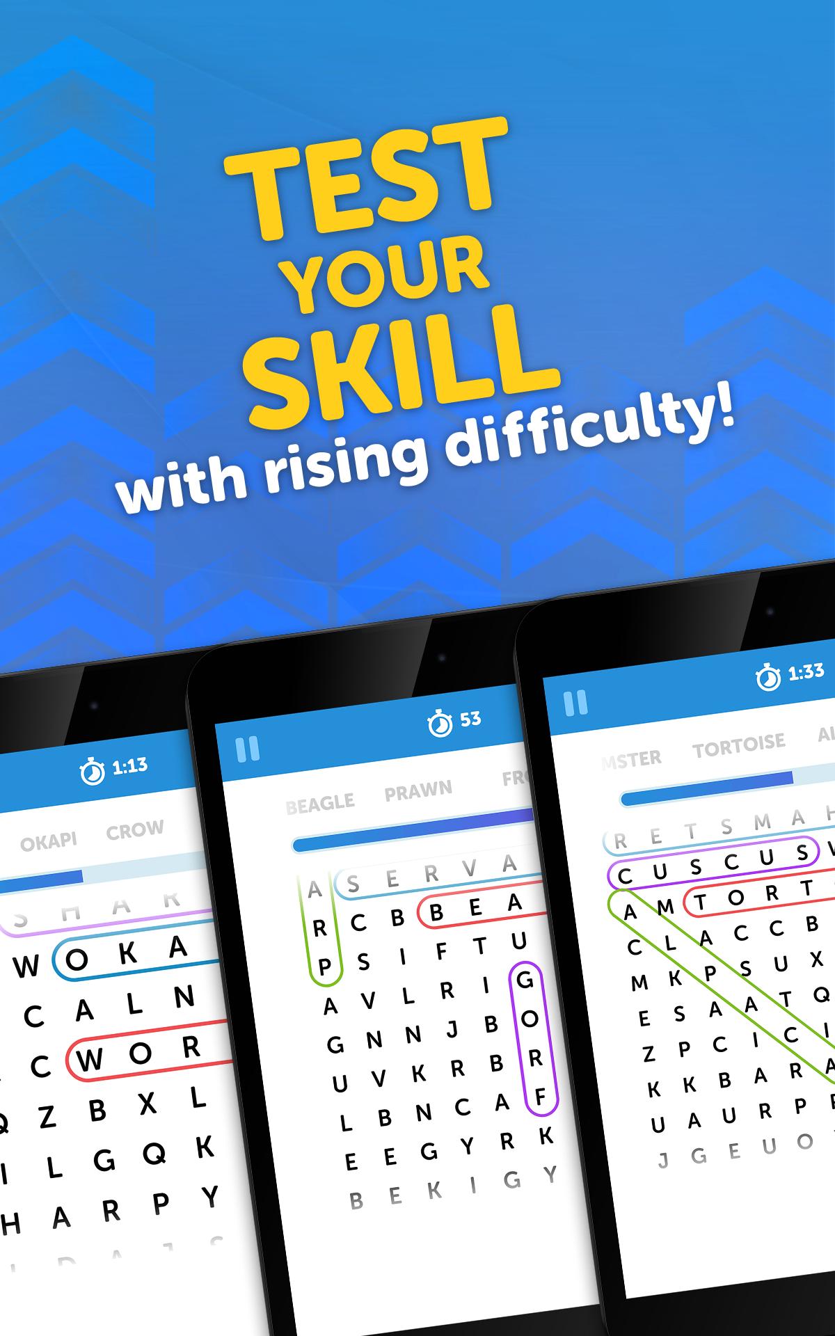 upword search scrolling word search puzzle game for scrolling words