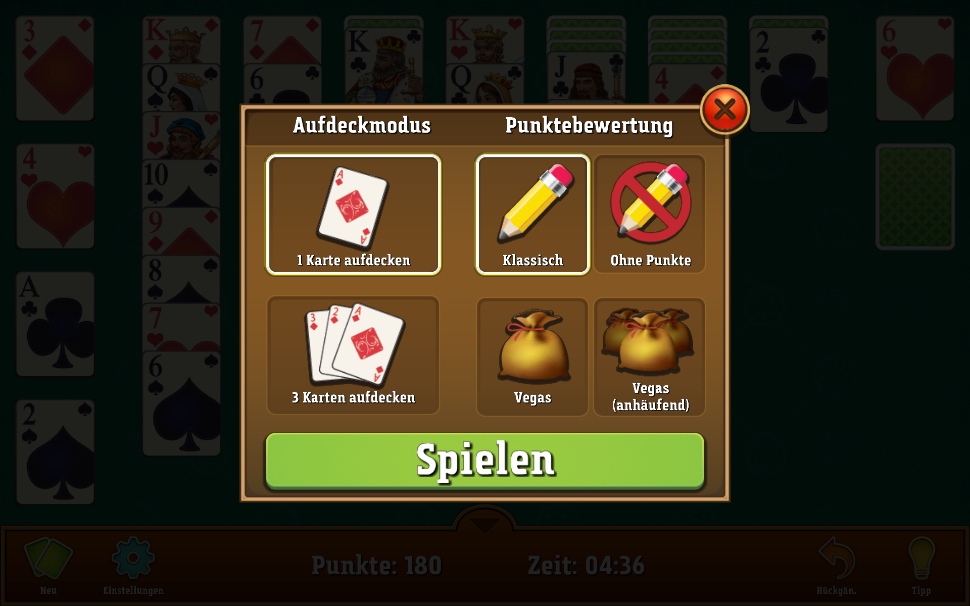 Einfaches Solitär Einfaches Solitär