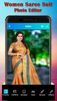 Women Saree Photo Editor Affiche