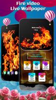 Fire video Live Wallpaper Affiche