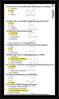 HTML Webpage Designing Solved MCQs ภาพหน้าจอ 2