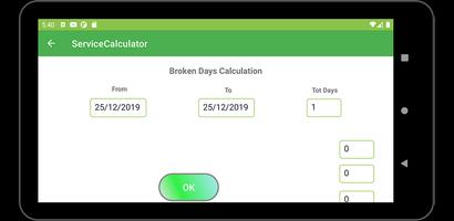 Service Calculator capture d'écran 2