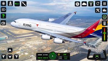 Airplane Simulator Flight Game پوسٹر