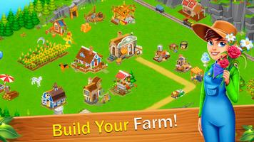 Farm Town Farming-Spiele Plakat