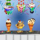 tiệc sinh nhật cửa hàng làm kem biểu tượng