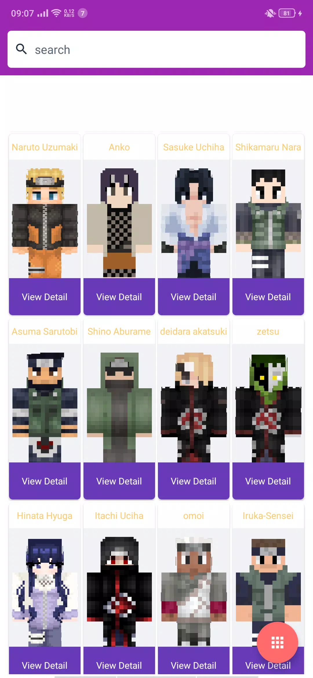 Iruka Minecraft Skins