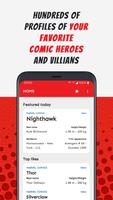 Comic cool superheroes and villians guide poster