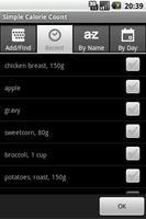 Simple Calorie Count syot layar 3