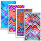 Zigzag pattern wallpapers HD icône