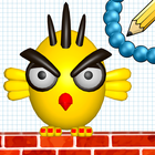 Draw to Crush Bird : Puzzle-icoon
