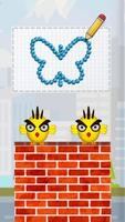 Draw to Crush Bird : Puzzle ảnh chụp màn hình 2
