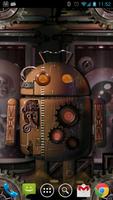 Steampunk Droid Fear Lab LWP imagem de tela 1