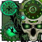 Steampunk Clock Live Wallpaper icône
