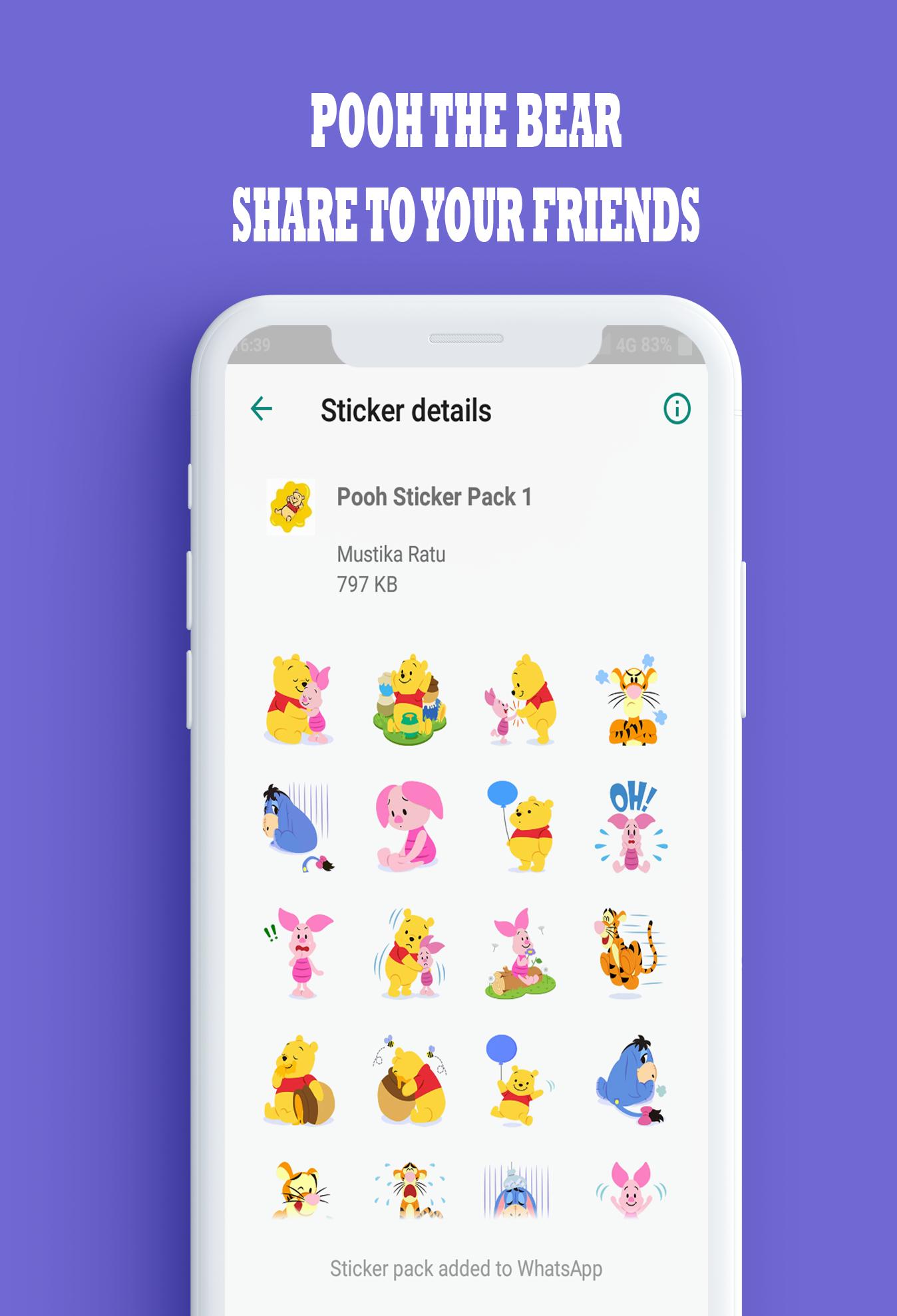 Stickers For Pooh Bear Wastickerapps For Android Apk Download