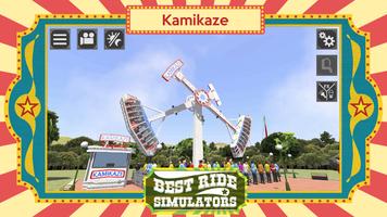 Kamikaze Simulator - Funfair Amusement Parks plakat
