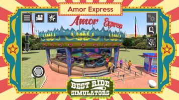 Amor Express - Simulation de parc d'attractions Affiche