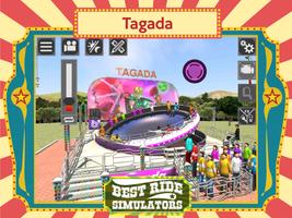 Simulateur Tagada : Parc d'attractions foraines Affiche