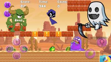 Raven titans go jungle Adventure run Jump & Run capture d'écran 1