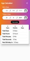 Age Calculator capture d'écran 1