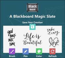 Write & Draw Blackboard poster
