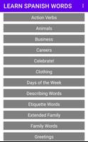 Learn Spanish Words capture d'écran 2