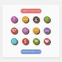 Shadows - Icon Pack ảnh chụp màn hình 1