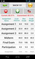 برنامه‌نما Class Percentage Calculator عکس از صفحه