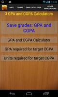 3 GPA and CGPA Calculators poster