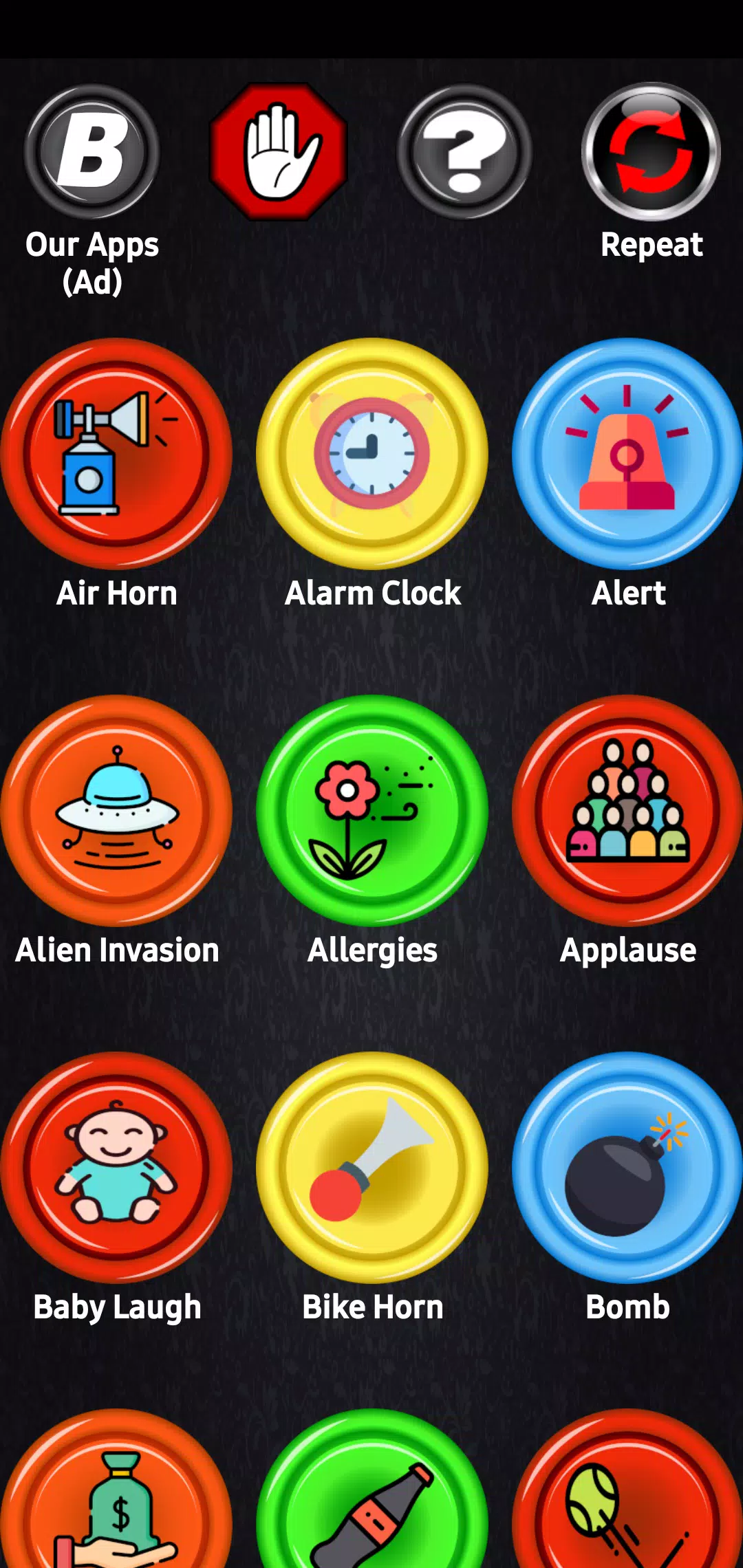 400 Sound Buttons for Android - Free App Download